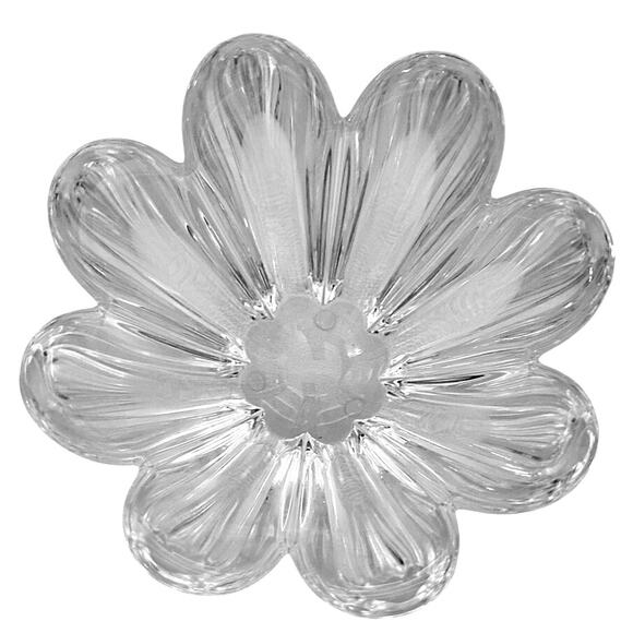 Orrefors Stunning Crystal Signed Mayflower Bowl-Vintage 1970's-5 1/8" Excellent! - Picture 4 of 6